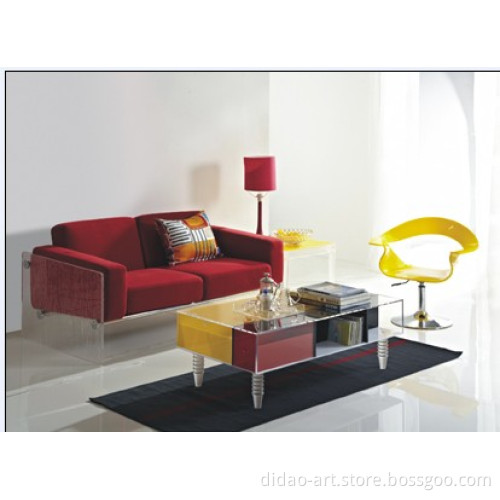 Acrylic Armrest Swival Chair (AC053)